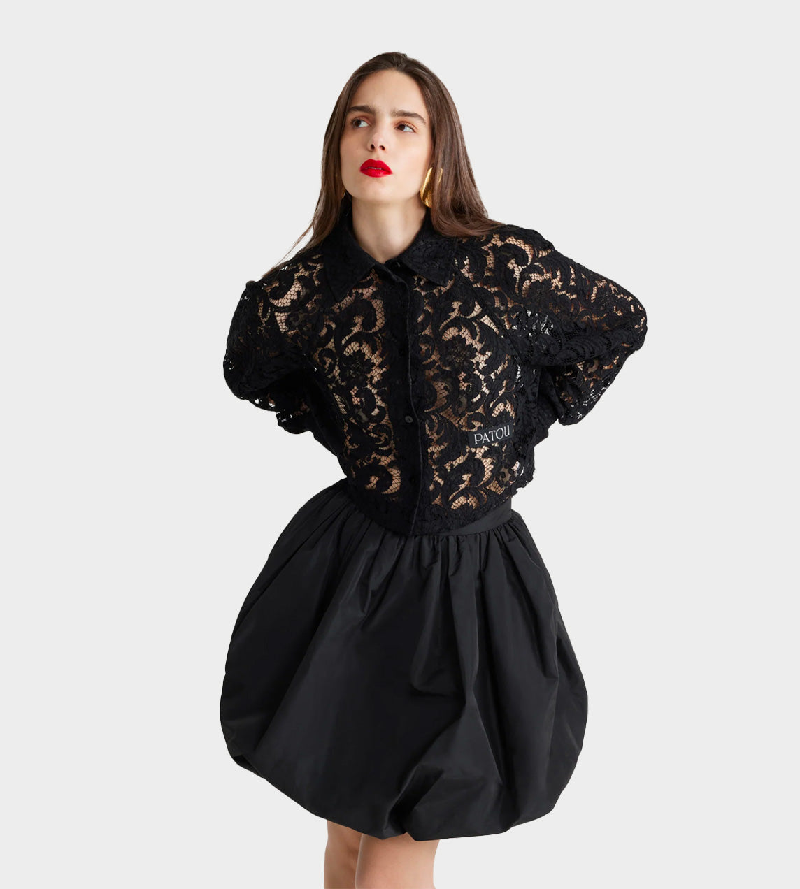 Patou - Cropped Shirt Black