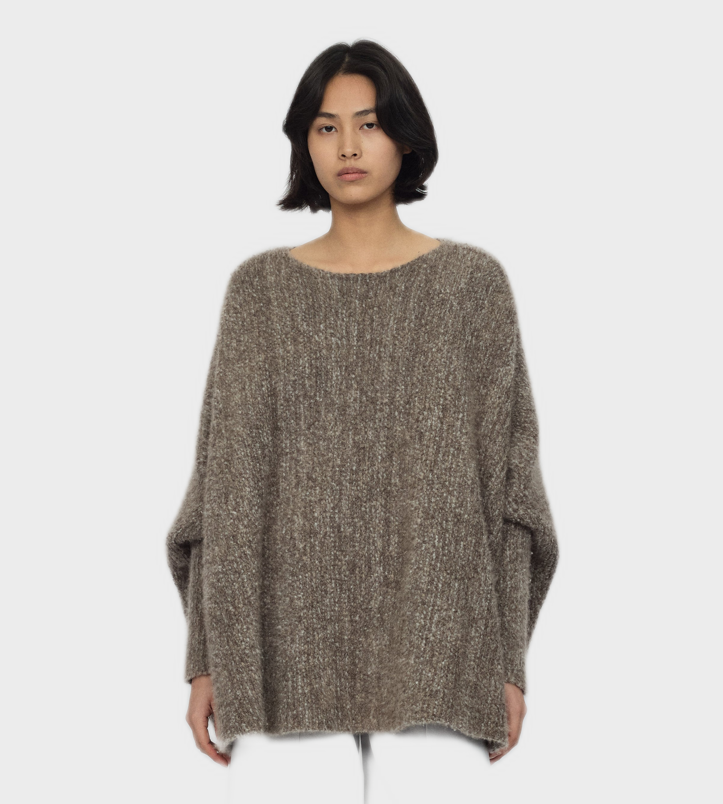 RUOHAN - Pago Top Taupe Melange
