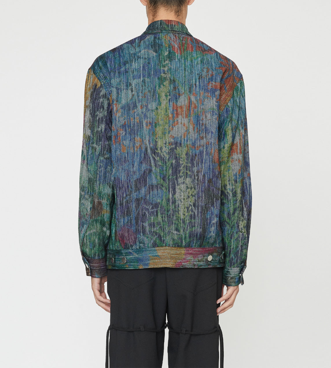 Song For The Mute - Abstract Floral Print Coach Jacket Multi