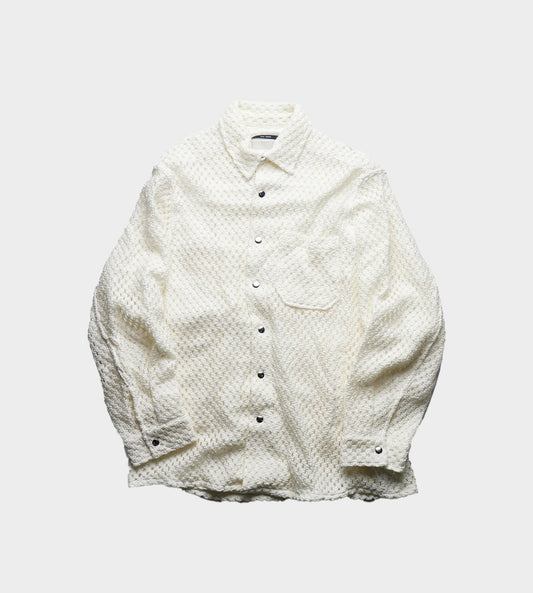 Basketweave Painters Jacket White