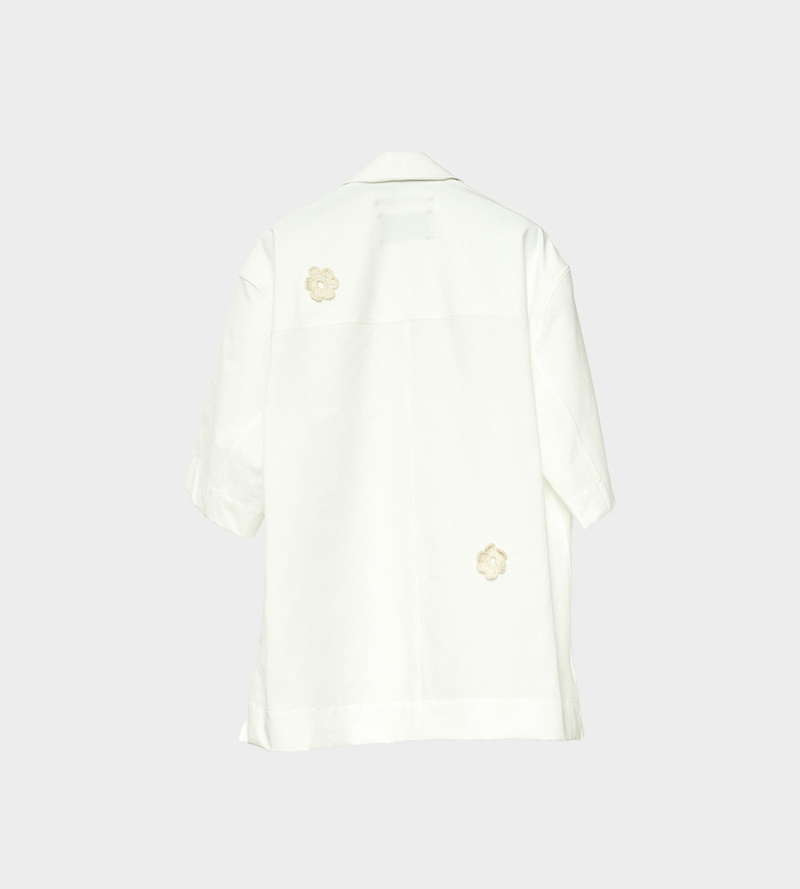 Song For The Mute - Zip Up Box Shirt White