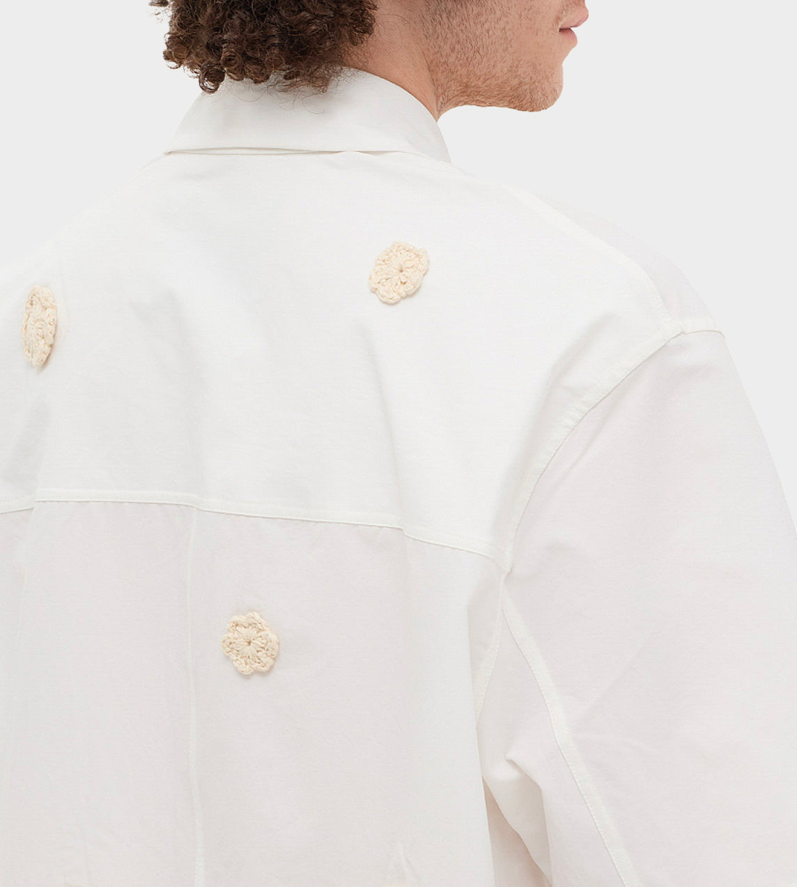Song For The Mute - Zip Up Box Shirt White