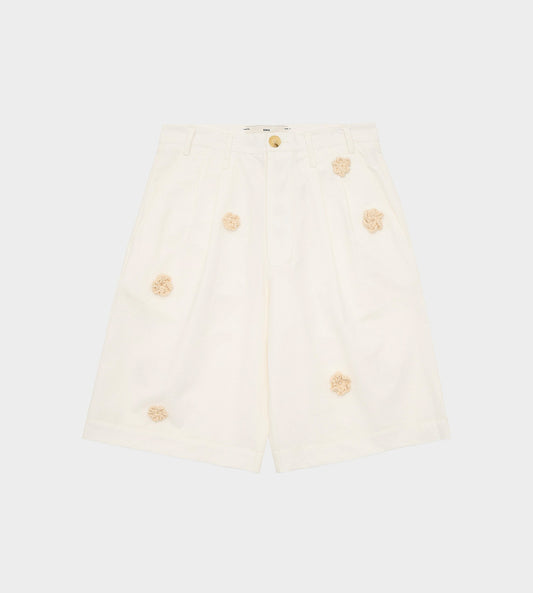 Song For The Mute - Single Pleated Shorts White