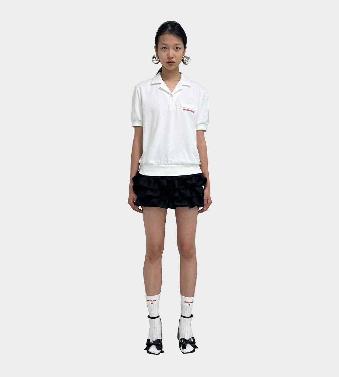 ShuShu/Tong - Basic Polo Shirt White