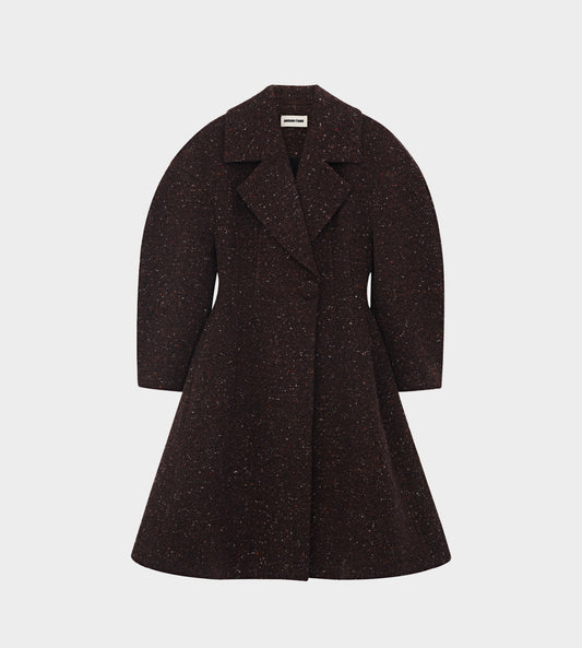 ShuShu/Tong - Speckled Wool Coat Brown