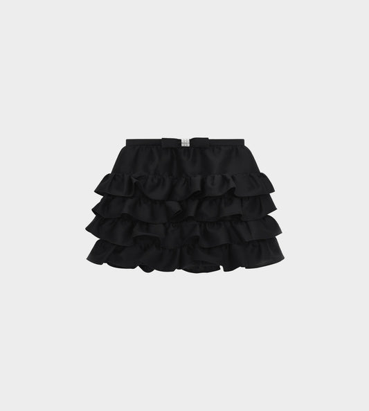 ShuShu/Tong - Multi Layered Ruffle Skirt Black