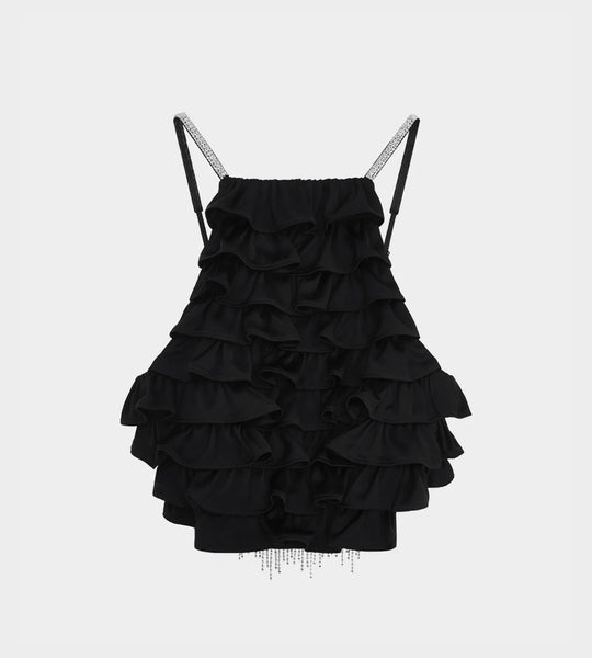 トップス RIELLE RICHE Frill Tops(Black) Frill Tops(Black) - RIELLE RICHE