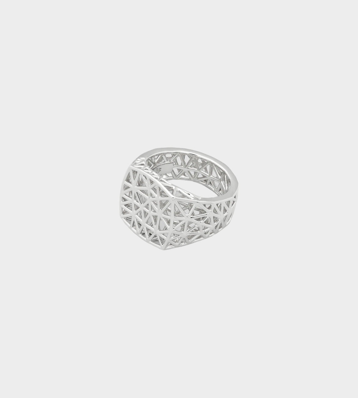 Tom Wood - Mesh Ring Silver