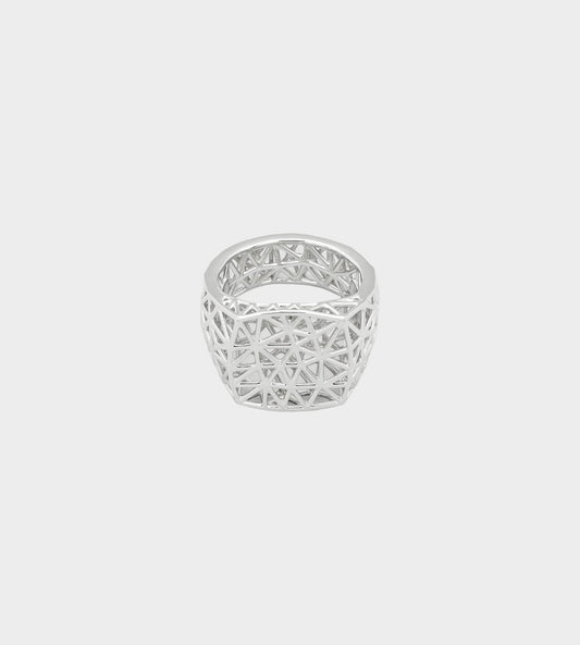 Tom Wood - Mesh Ring Silver