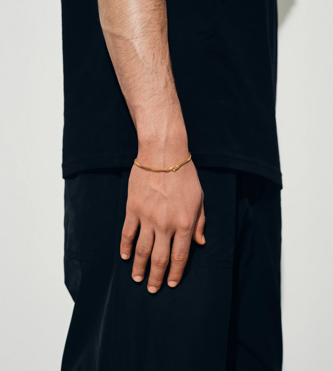 Tom Wood - Curb Bracelet M Gold