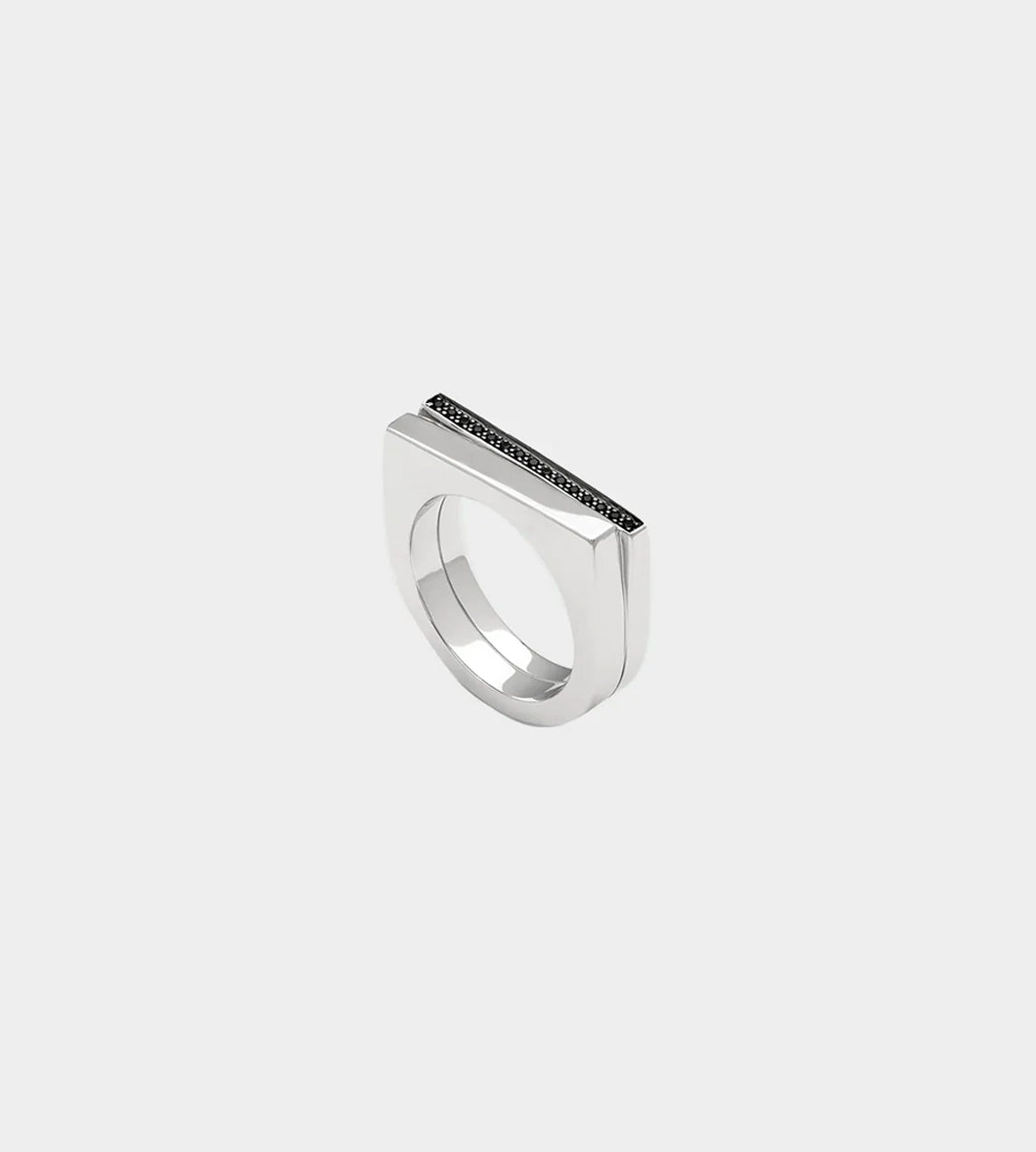 Tom Wood - Step Ring Black Spinel