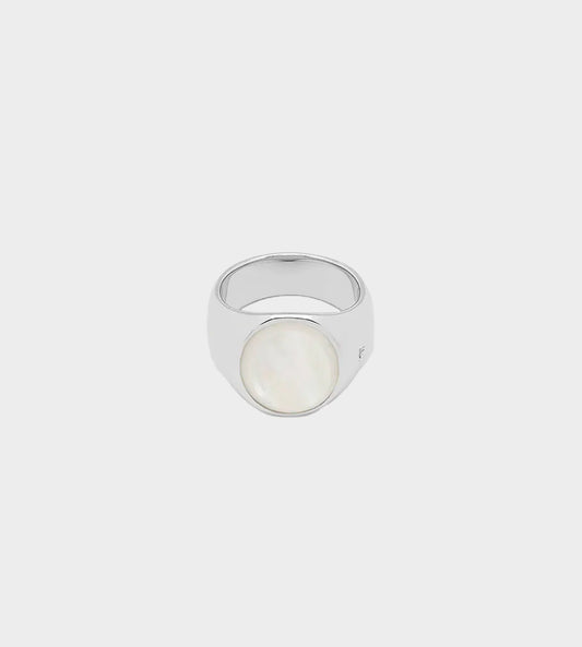 Tom Wood - Oval White Mother of Pearl Ring