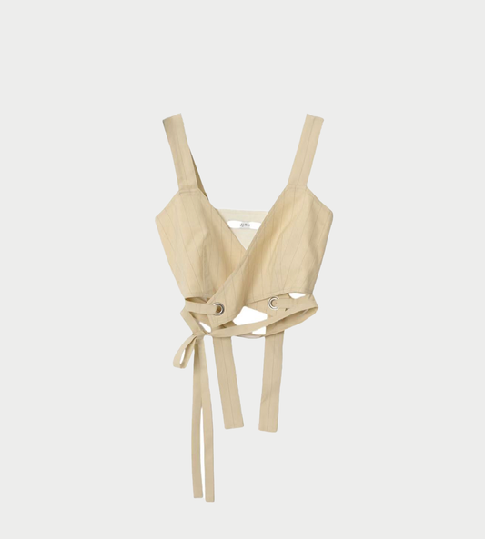 UJOH - Eyelet Bra-Top Sand