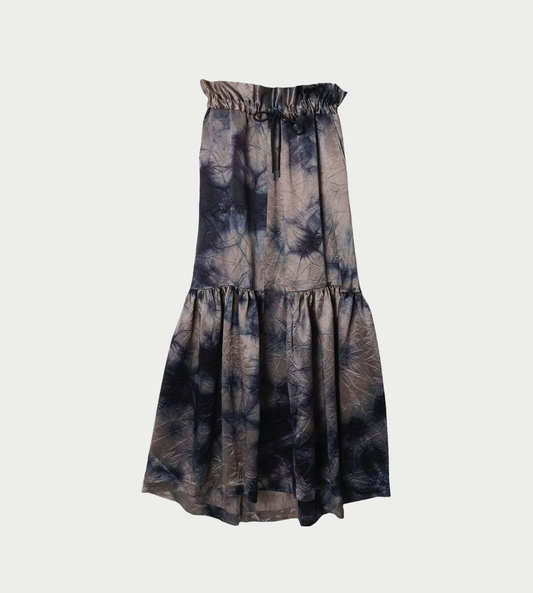 UJOH - Gathered Maxi Skirt Charcoal