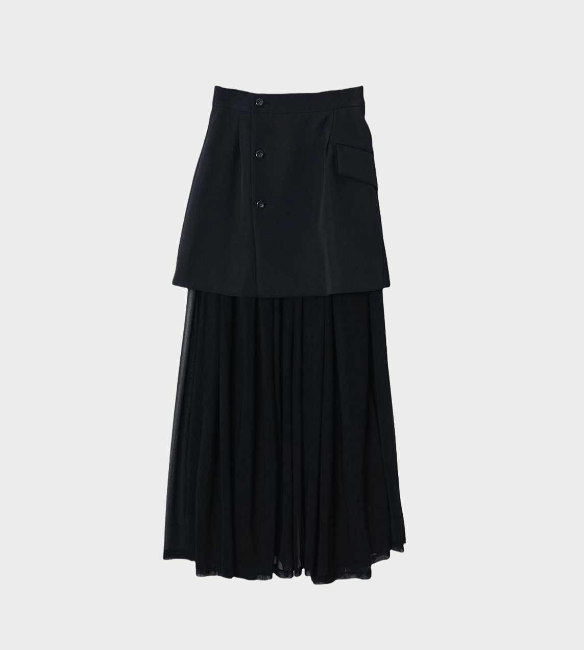 UJOH - Layered Skirt Black