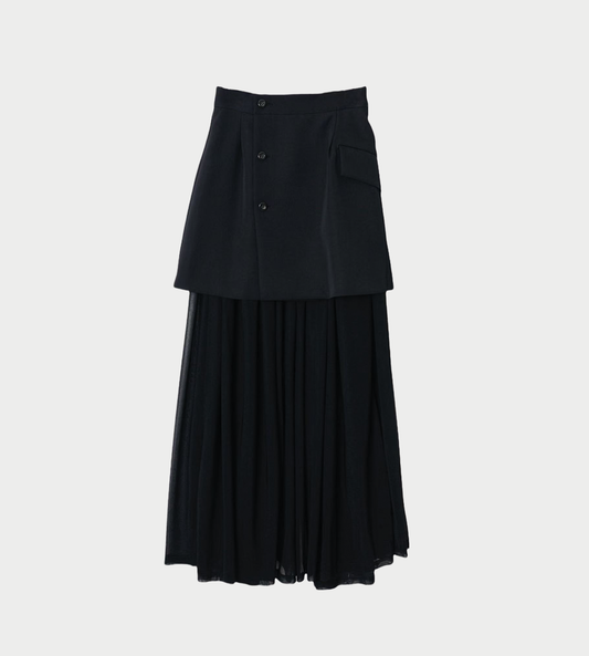 UJOH - Layered Skirt Black