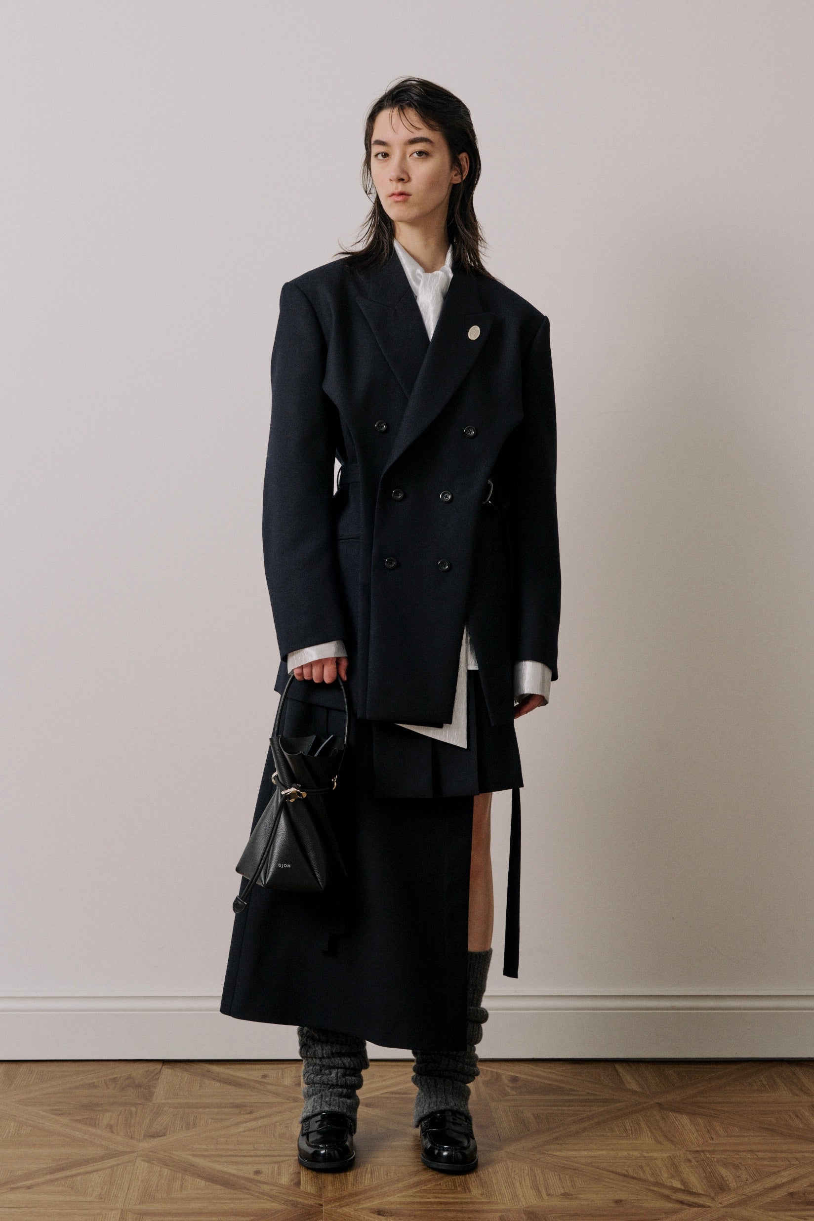 UJOH - Slit 6BW Jacket Blk