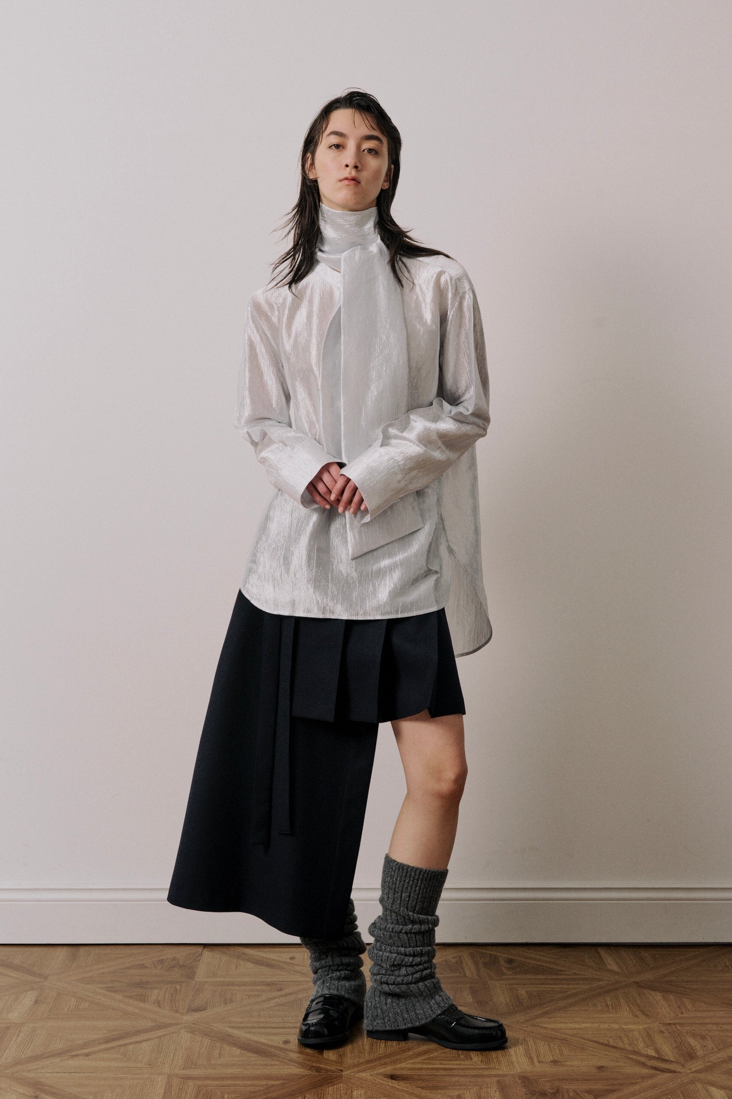 UJOH - Bow Tie shirt Silver