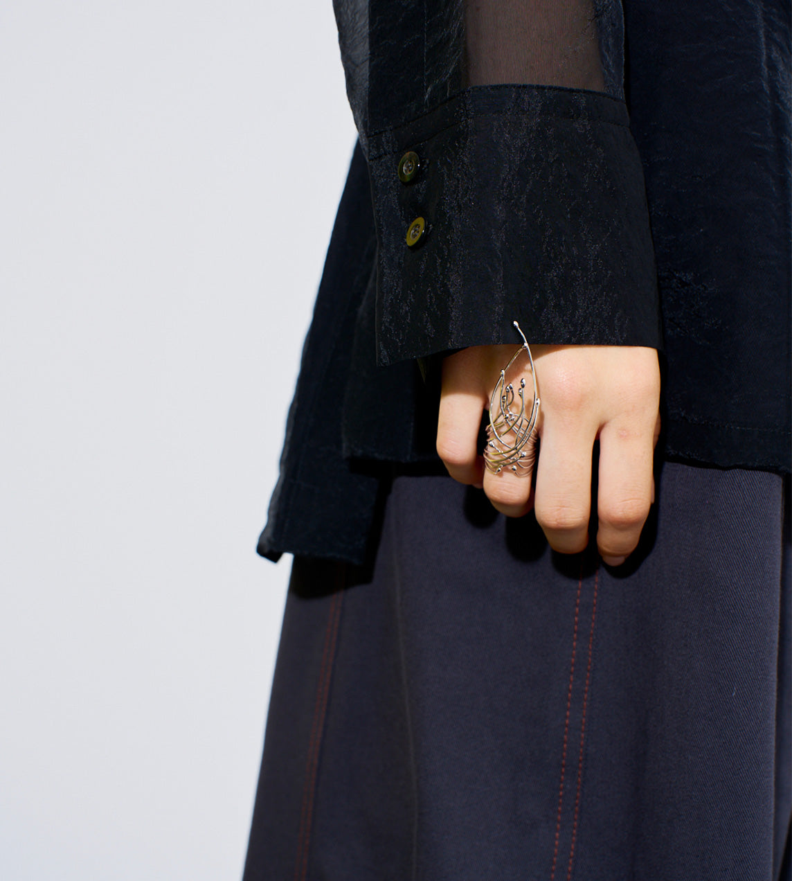 UJOH - Shrimp Head Ring Silver