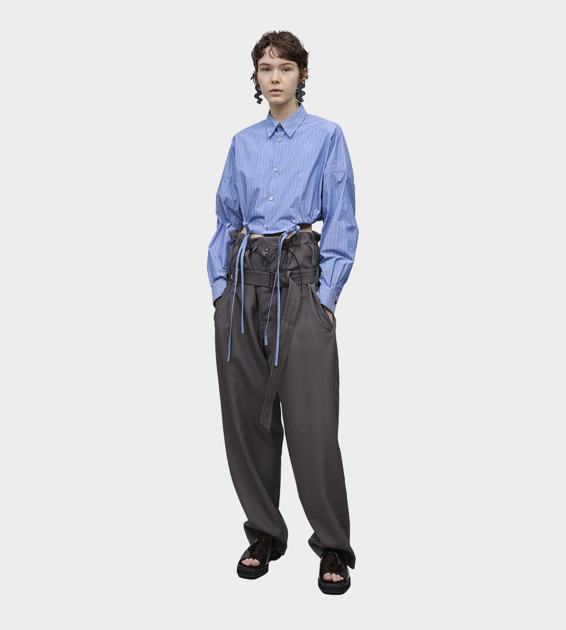 UJOH - Cord and Belt Pant Sepia