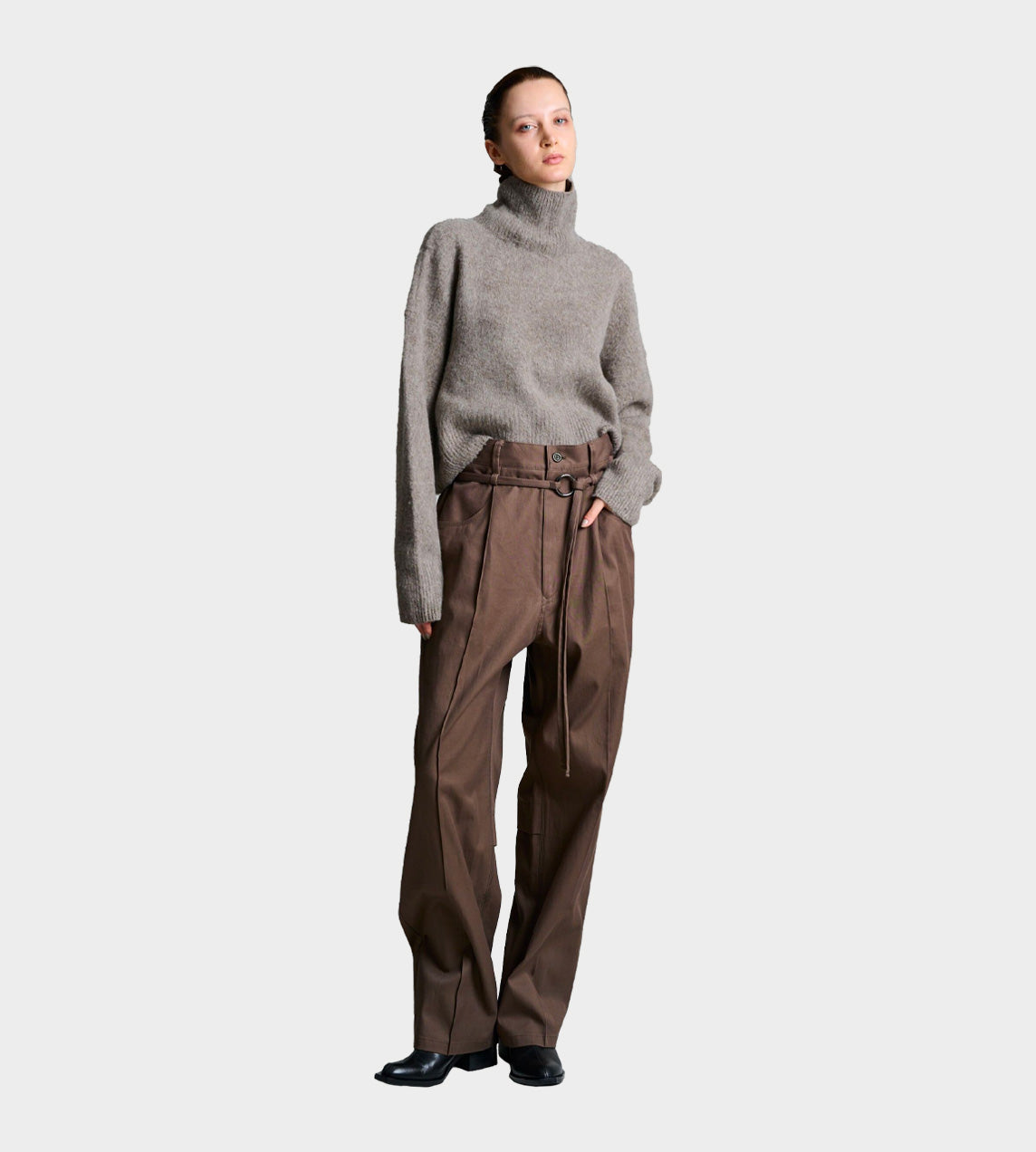 UJOH - Ring Belted Pant Mocha