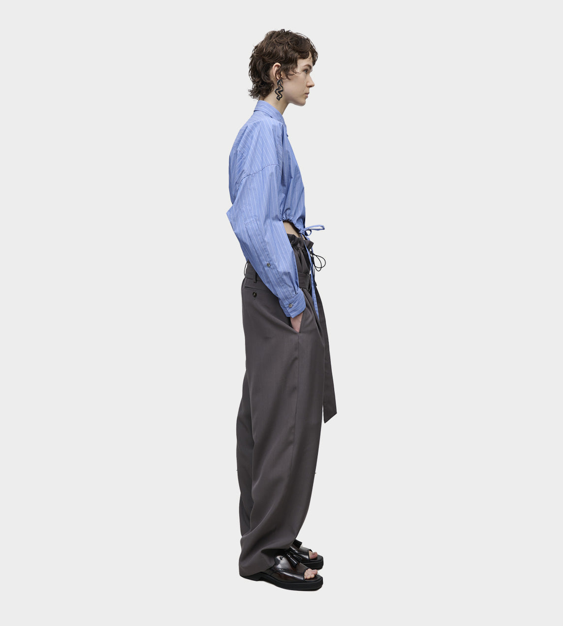 UJOH - Cord and Belt Pant Sepia