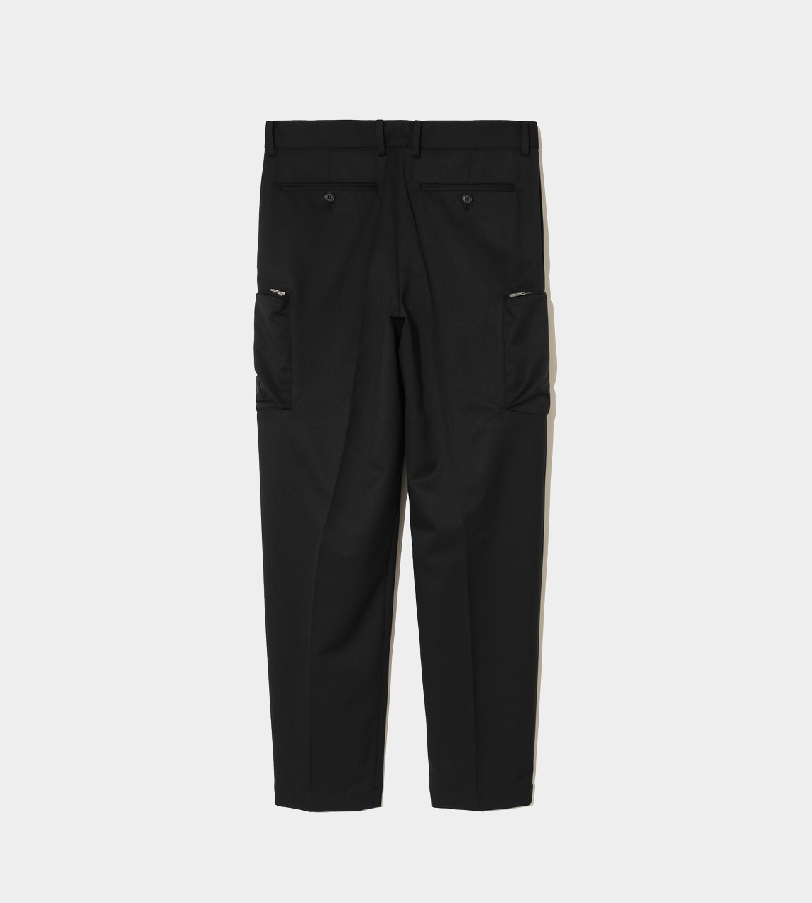 Zip Pocket Cargo Trousers Blk