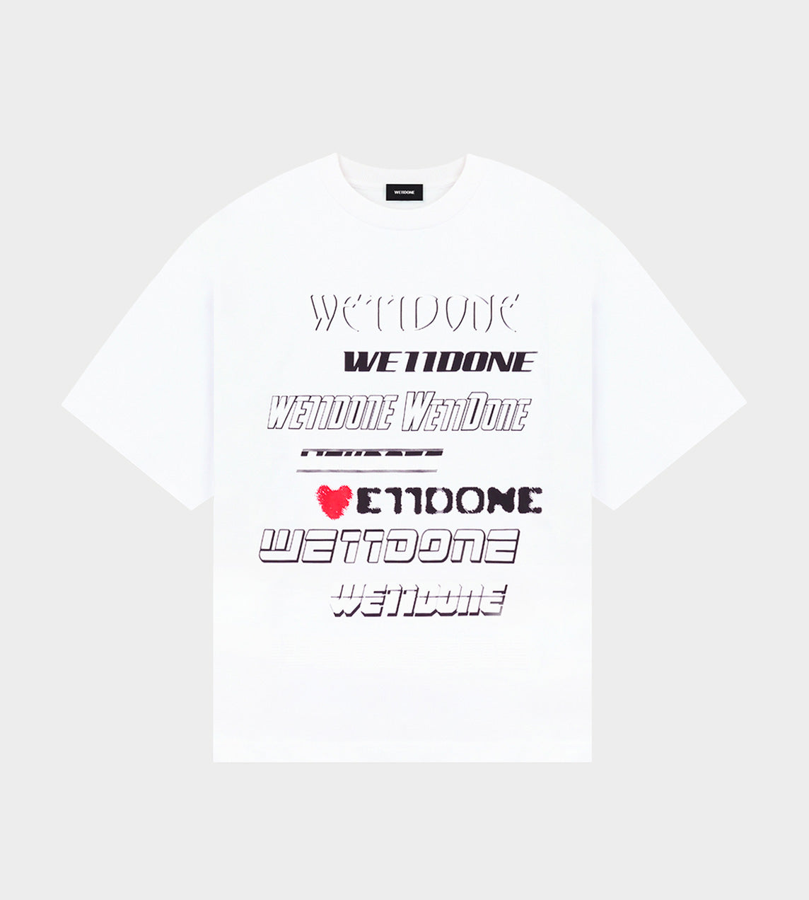 WE11DONE - Love WE11DONE T-Shirt White – WDLT117