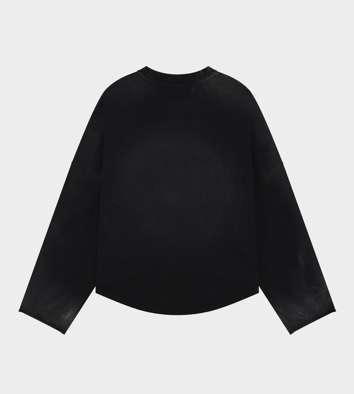 WE11DONE - Bleached LS T-Shirt Black