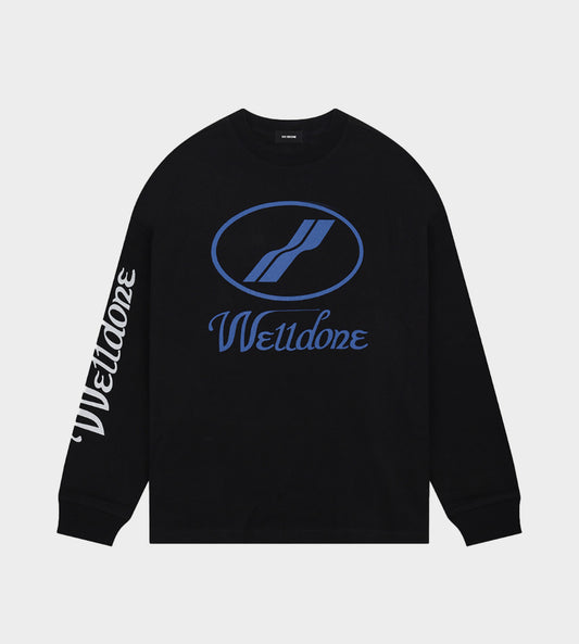 WE11DONE - WD Print Logo Sweatshirt Black