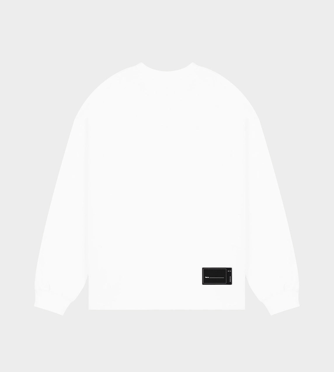 WE11DONE - Logo Front Sweatshirt White