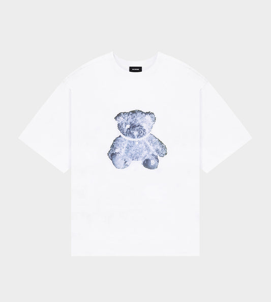WE11DONE - Pearl Necklace Teddy T-Shirt White