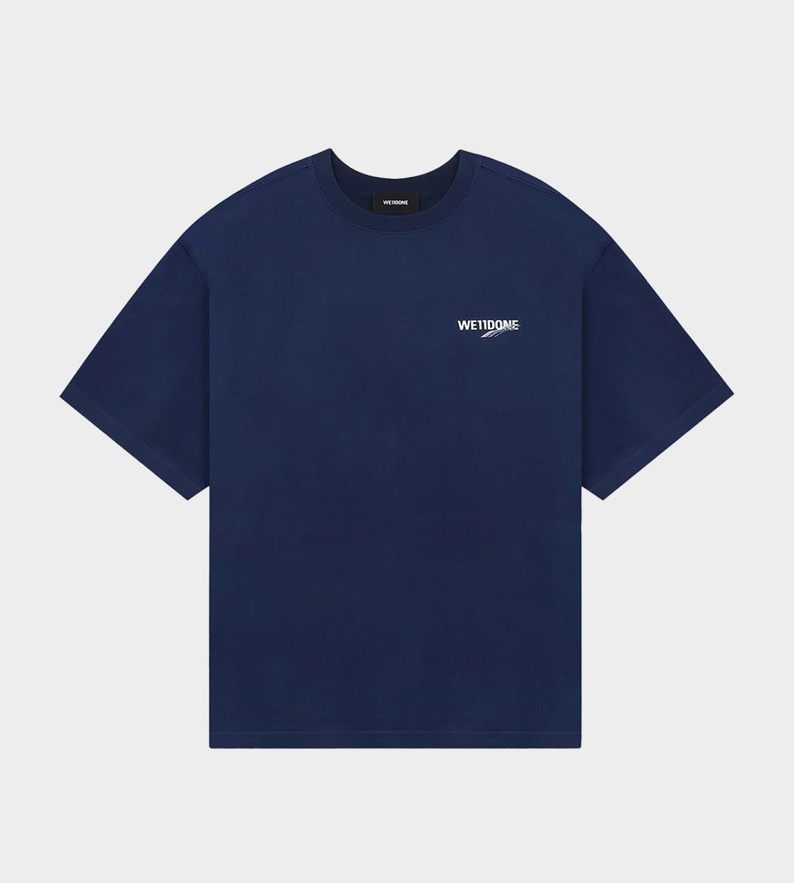 WE11DONE - New Wave Logo T-Shirt Navy