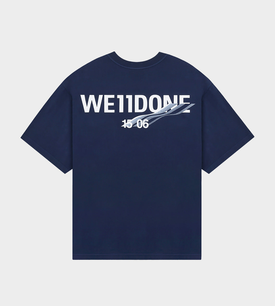 WE11DONE - New Wave Logo T-Shirt Navy