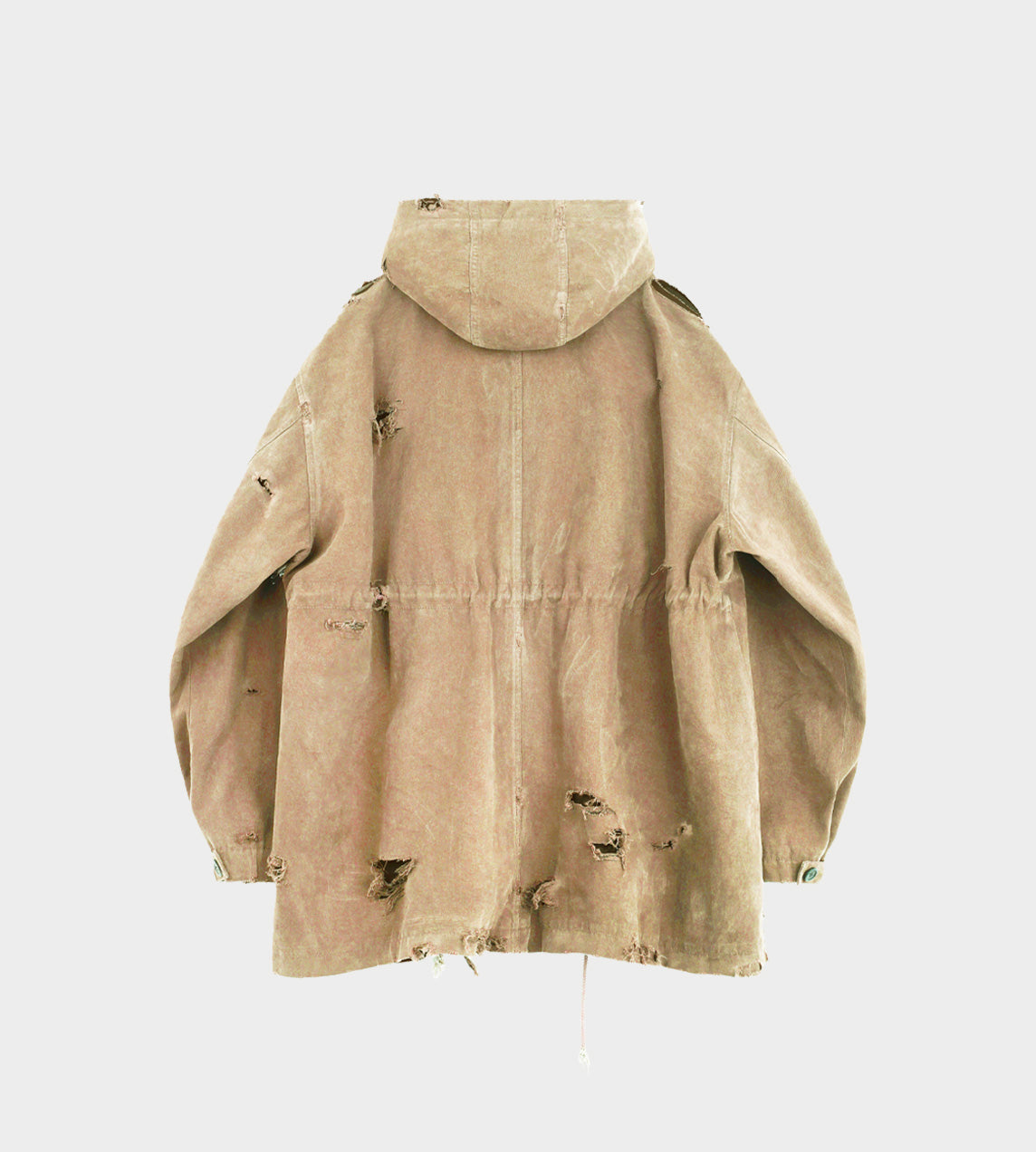 WE11DONE - Faux Fur Field Parka Beige