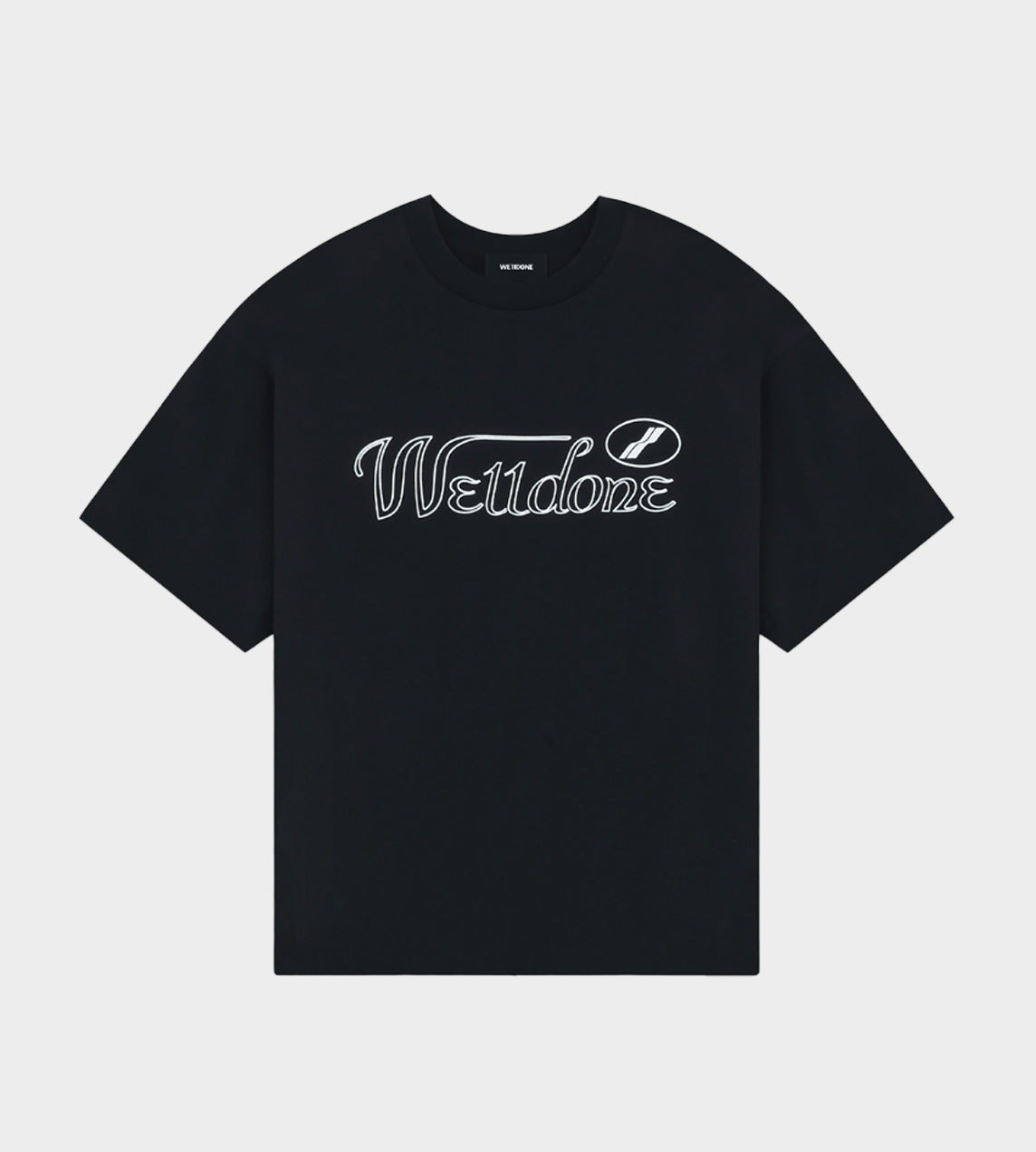 WE11DONE - Cursive Symbol Logo T-Shirt Black – WDLT117