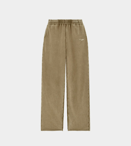 WE11DONE - Embroidered Jersey Pants Khaki