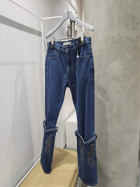 Y/Project - Cowboy Cuff Jeans Navy – WDLT117