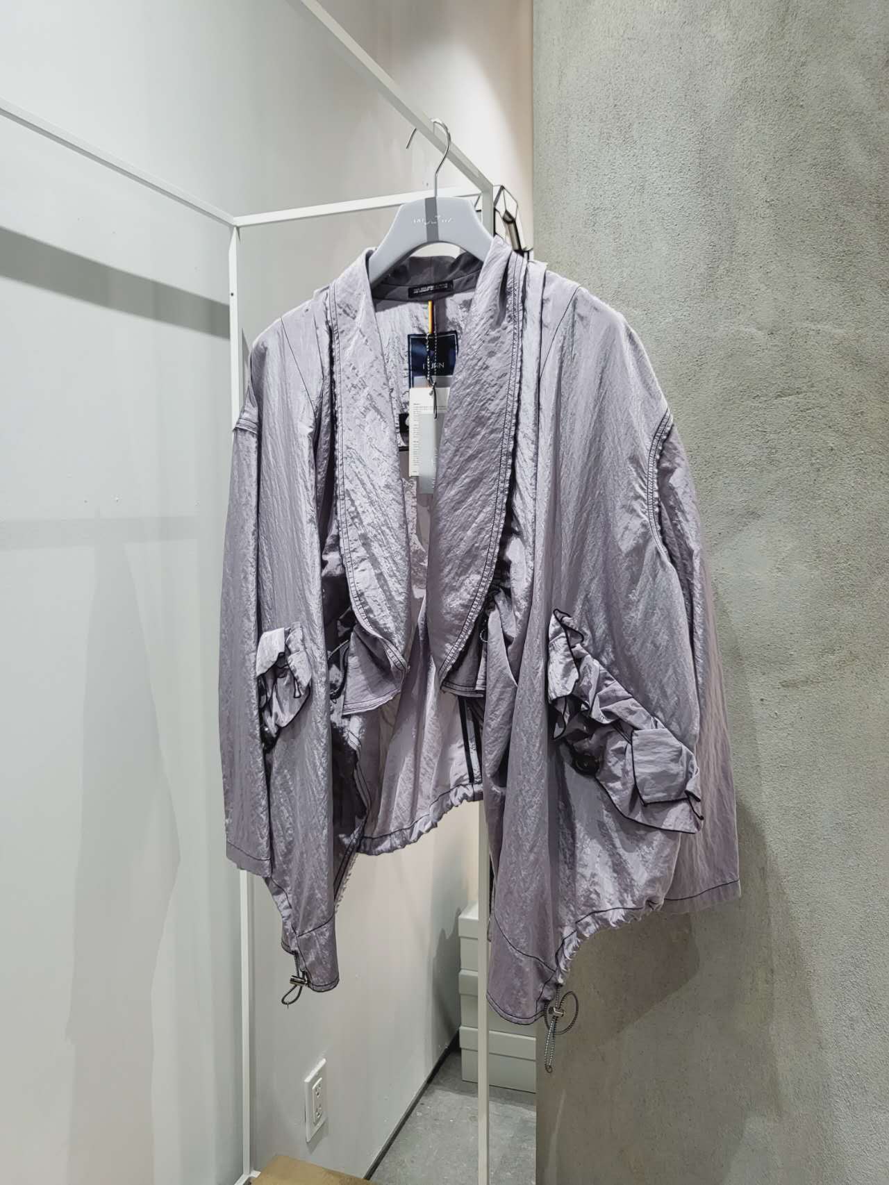 Munn - Drawstring Shawl Collar Jumper Mauve