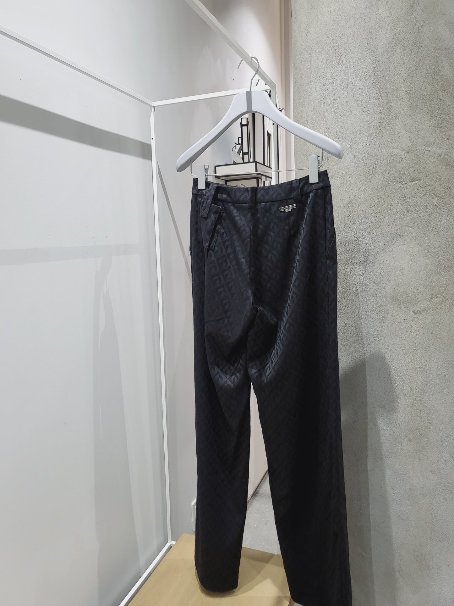 Marine Serre - Moon Lozenge Tailored Pants Black