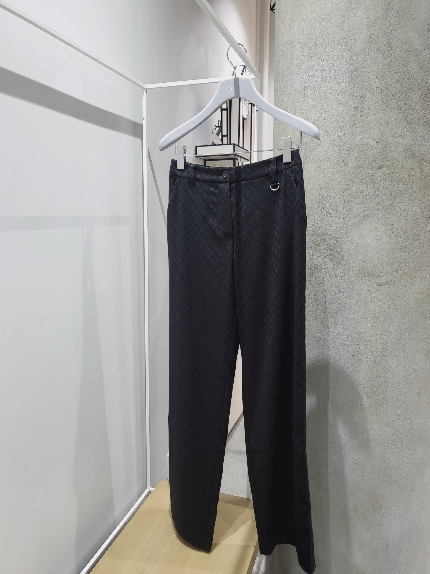 Marine Serre - Moon Lozenge Tailored Pants Black