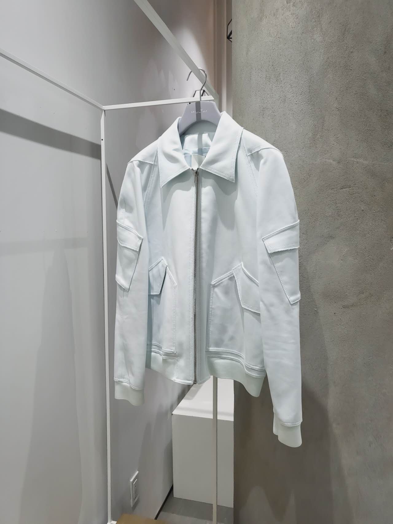 Dion Lee - Bias Cotton Bomber Clear Blue