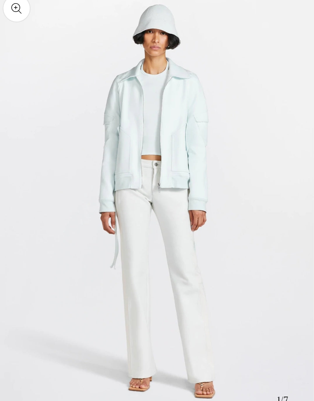 Dion Lee - Bias Cotton Bomber Clear Blue