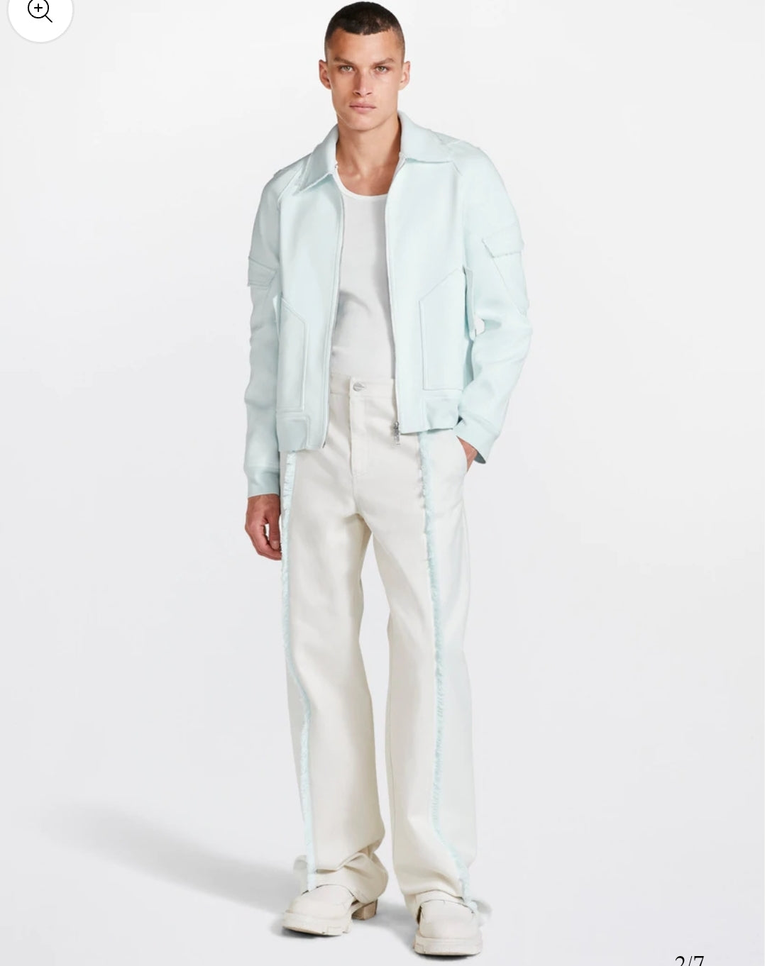 Dion Lee - Bias Cotton Bomber Clear Blue