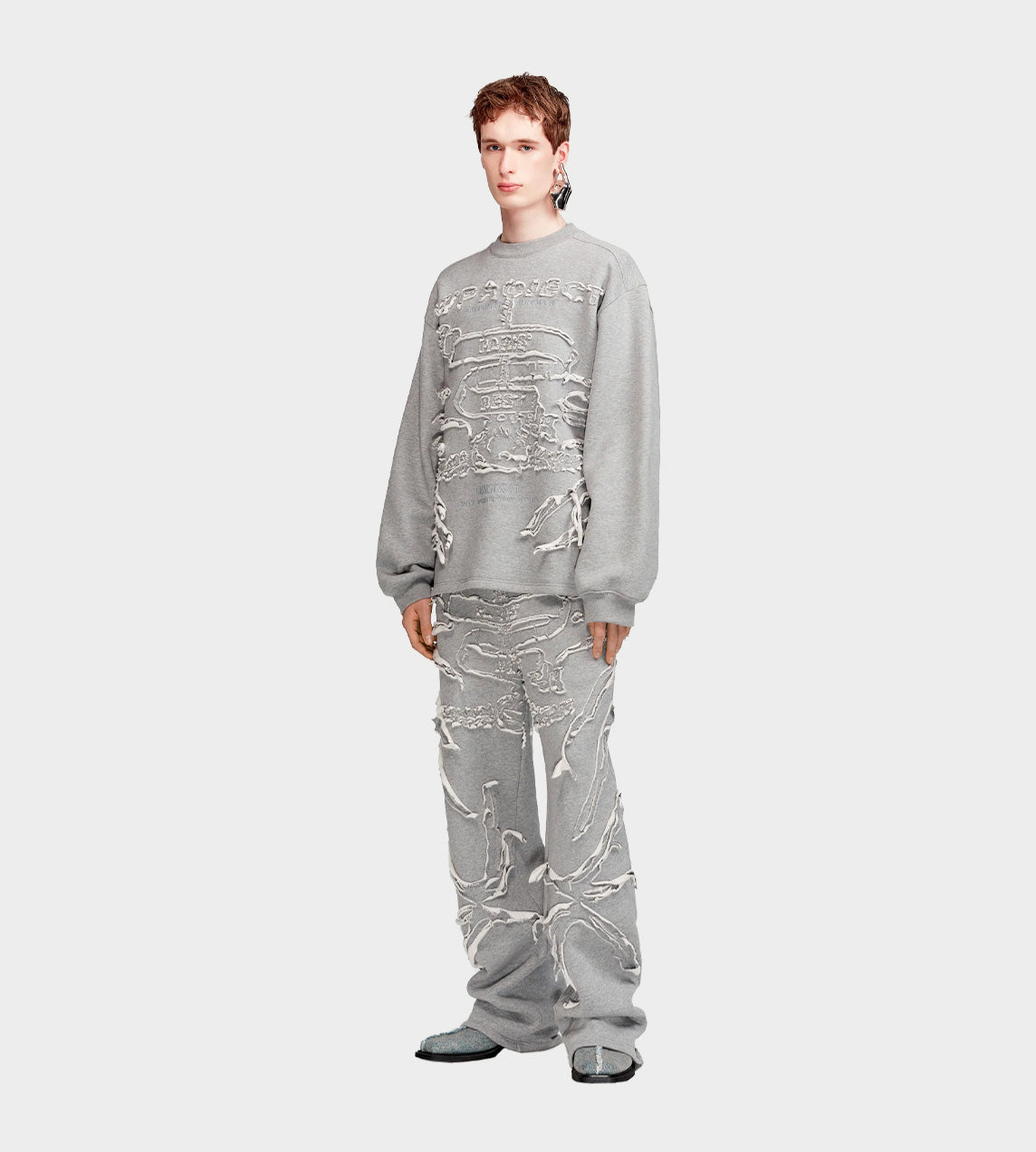 Y/Project - Paris' Best Patch Sweatshirt Grey