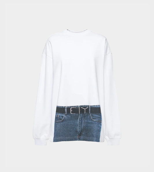 Y/Project X JPG - Trompe L'Oeil YBelt Sweatshirt