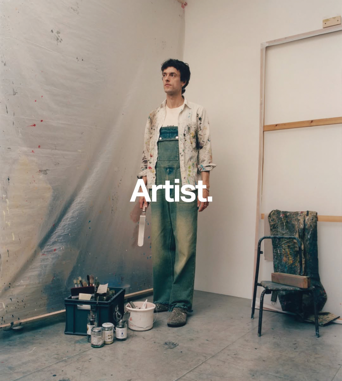 SFTM x Birkenstock London "The Artist" Taupe Splash
