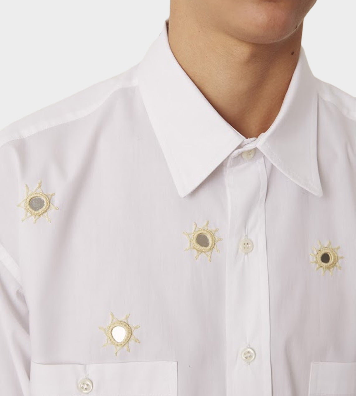 Carbone - Espejos Embroidered Front Shirt