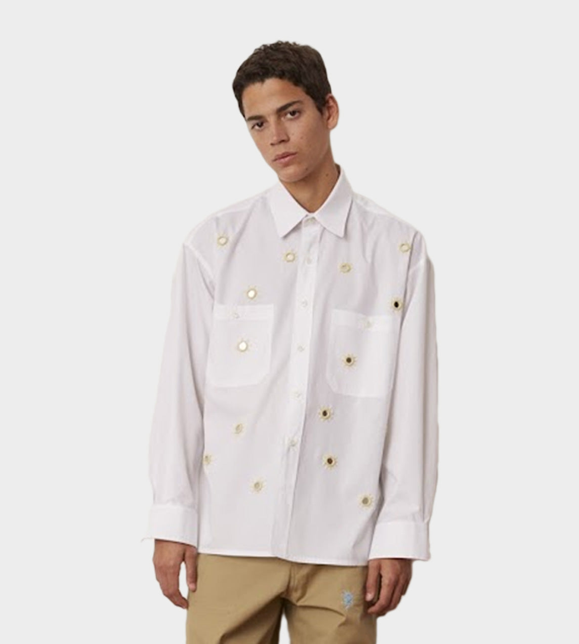 Carbone - Espejos Embroidered Front Shirt