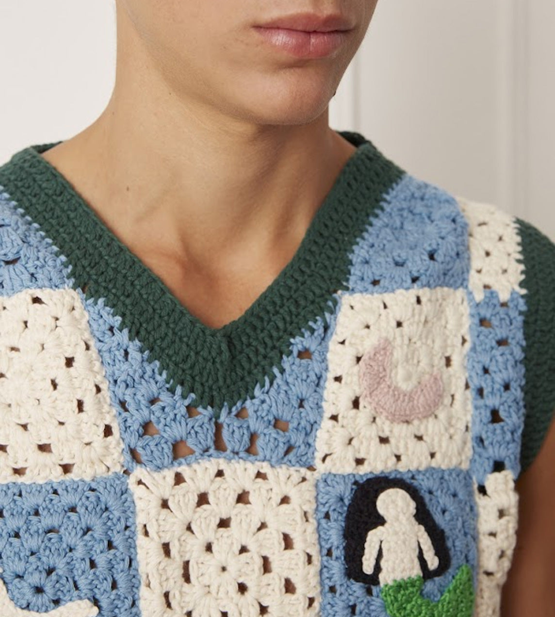 Carbone - Alfredo Crochet Vest Multicolor